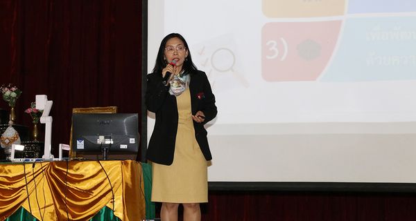 The director of NIETS presided over the workshop of subjective test scoring of grade 6 Thai language subject at Sukhothai Thammathirat Open University.