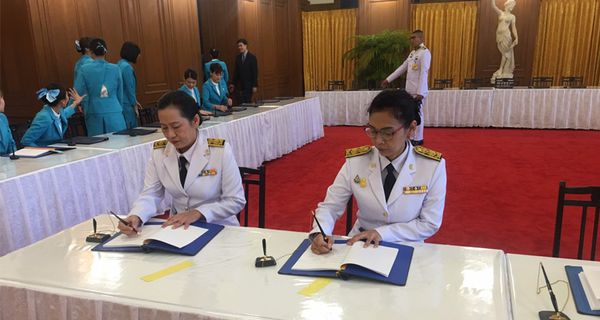 NIETS’ Director expressing the ceremony on the occasion of Her Majesty Queen Sirikit The Queen Mother’s Birthday