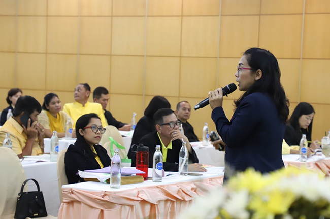 The picture of NIETS had the meeting for NIETS testing center representatives of grade 6 and grade 9 for O-NET academic year 2019 at Suratthani province.